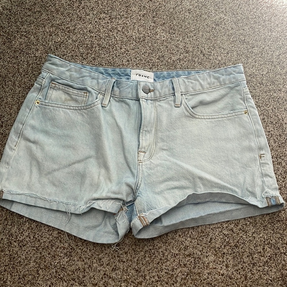 Frame la grand garcon denim shorts